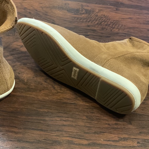 Sanuk Womens Kat Sphynx Slouch Boots Tan Suede - Picture 4 of 6